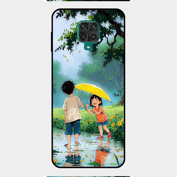 Raindrop Moments Glass Case Cover For Redmi Note 9 Pro