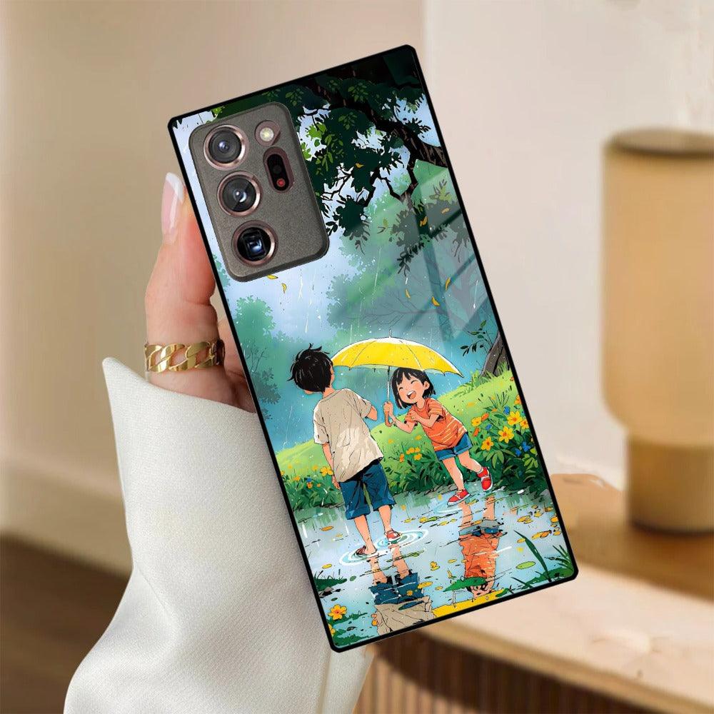 Raindrop Moments Glass Case Cover for Samsung