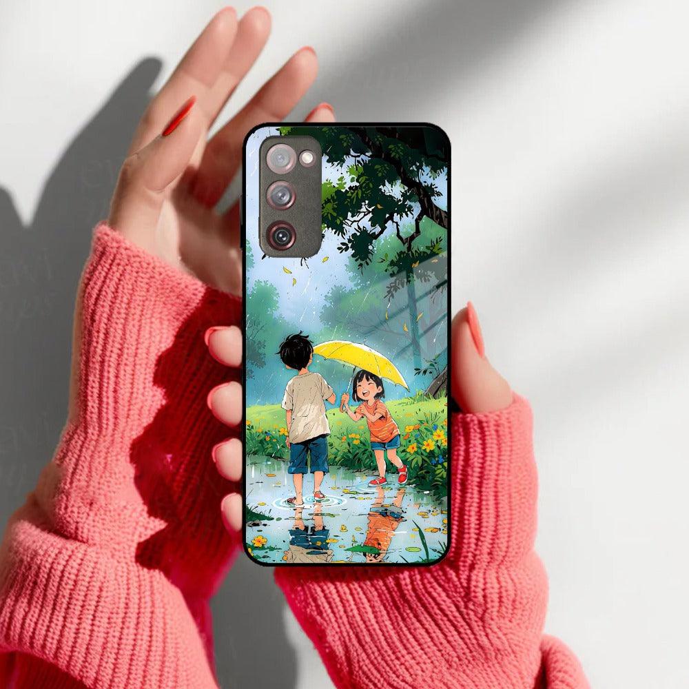 Raindrop Moments Glass Case Cover for Samsung