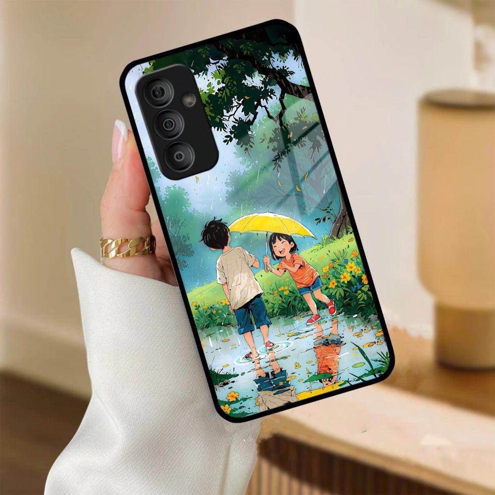 Raindrop Moments Glass Case Cover for Samsung