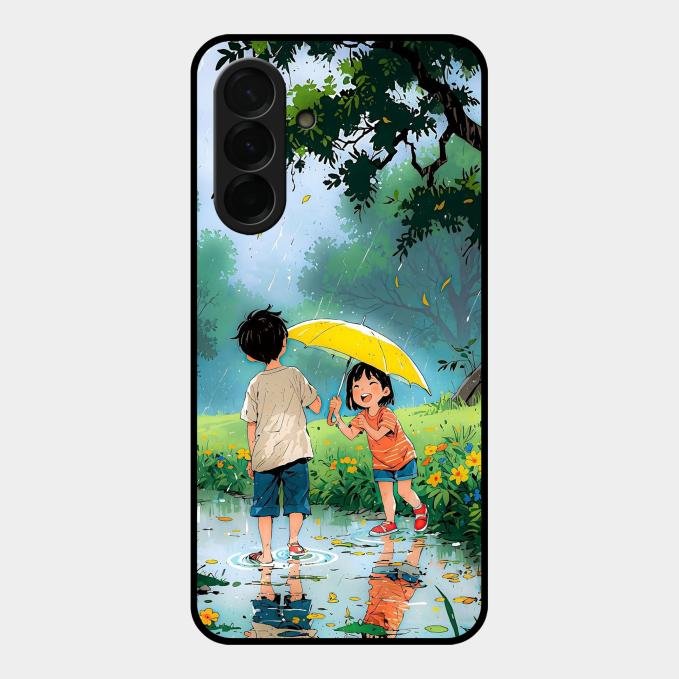 Raindrop Moments Glass Case Cover For Samsung Galaxy A26 5G