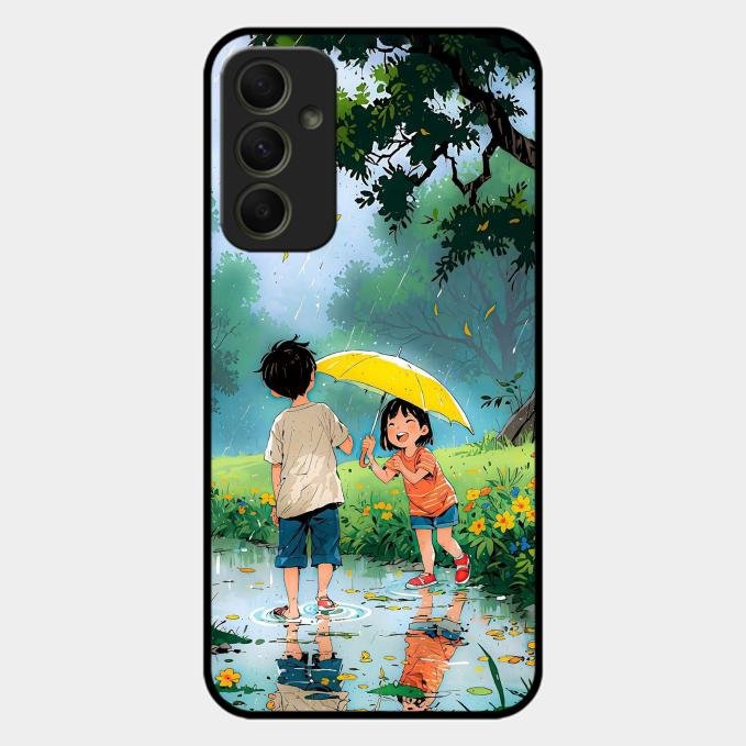 Raindrop Moments Glass Case Cover For Samsung Galaxy A34 5G