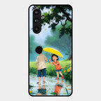 Raindrop Moments Glass Case Cover For Samsung Galaxy M54 5G