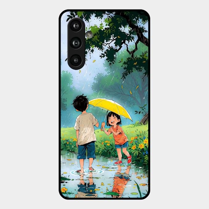 Raindrop Moments Glass Case Cover For Samsung Galaxy F54 5G