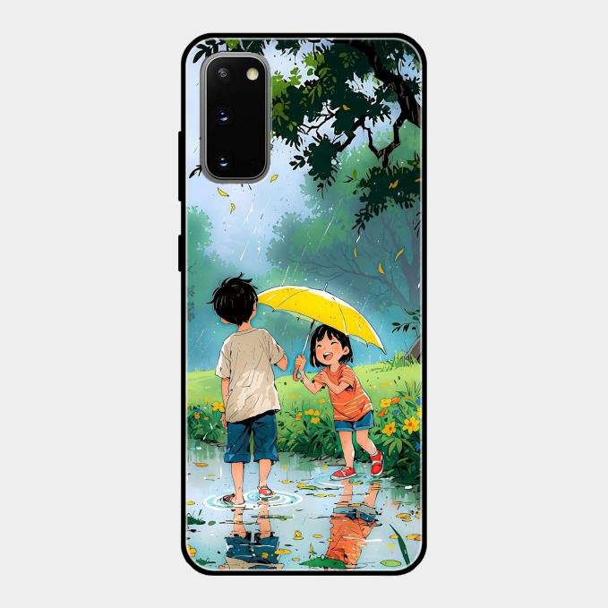 Raindrop Moments Glass Case Cover For Samsung Galaxy S20