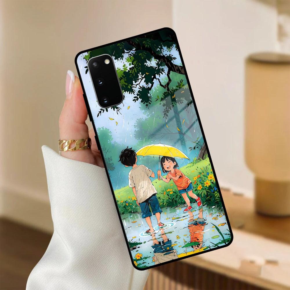 Raindrop Moments Glass Case Cover for Samsung