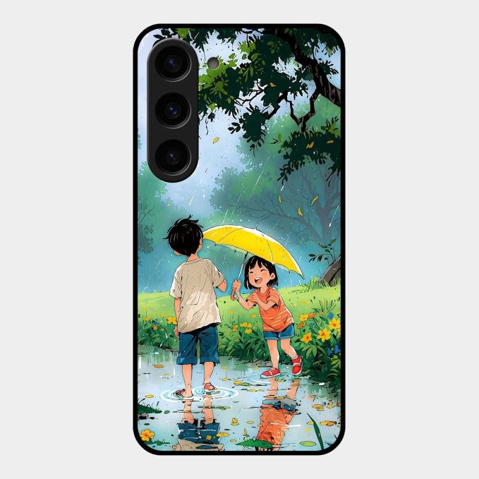 Raindrop Moments Glass Case Cover For Samsung Galaxy S23 5G
