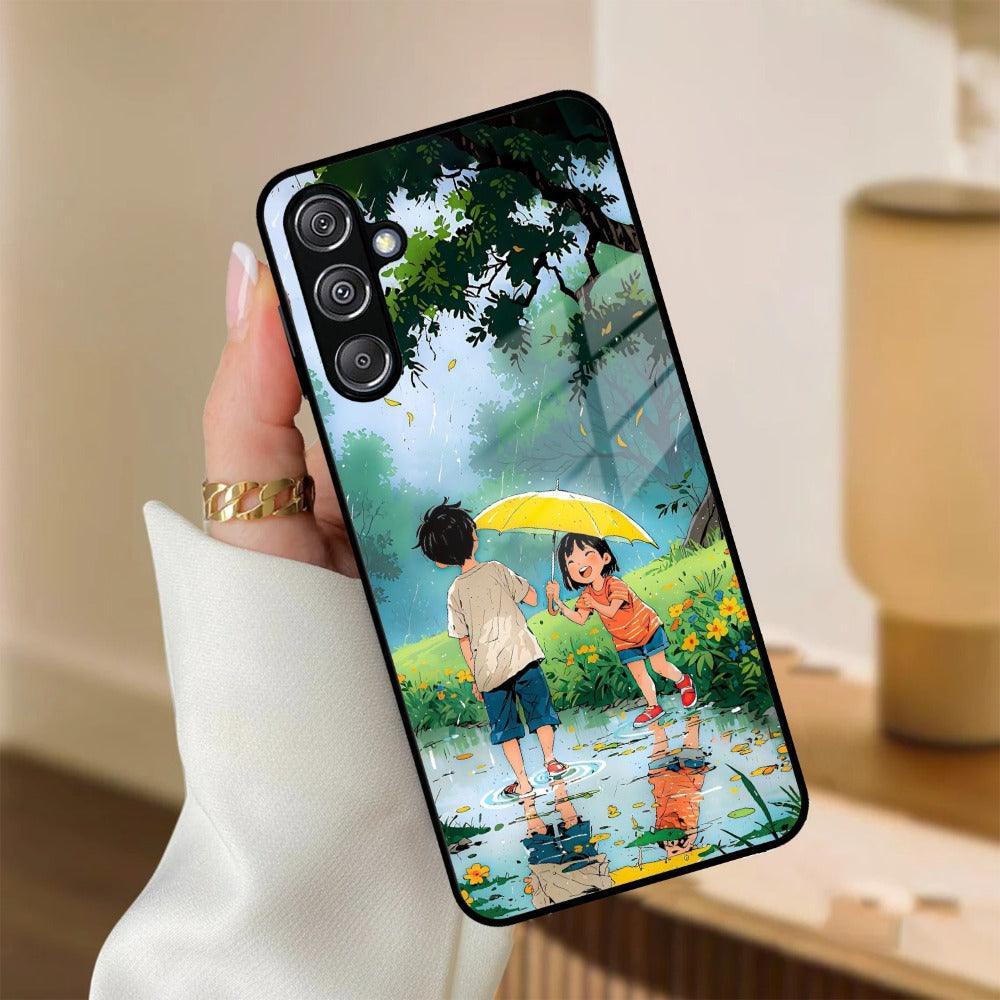 Raindrop Moments Glass Case Cover for Samsung
