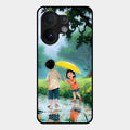 Raindrop Moments Glass Case Cover For Vivo V60 5G