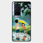 Raindrop Moments Glass Case Cover For Vivo X60 Pro Plus 5G