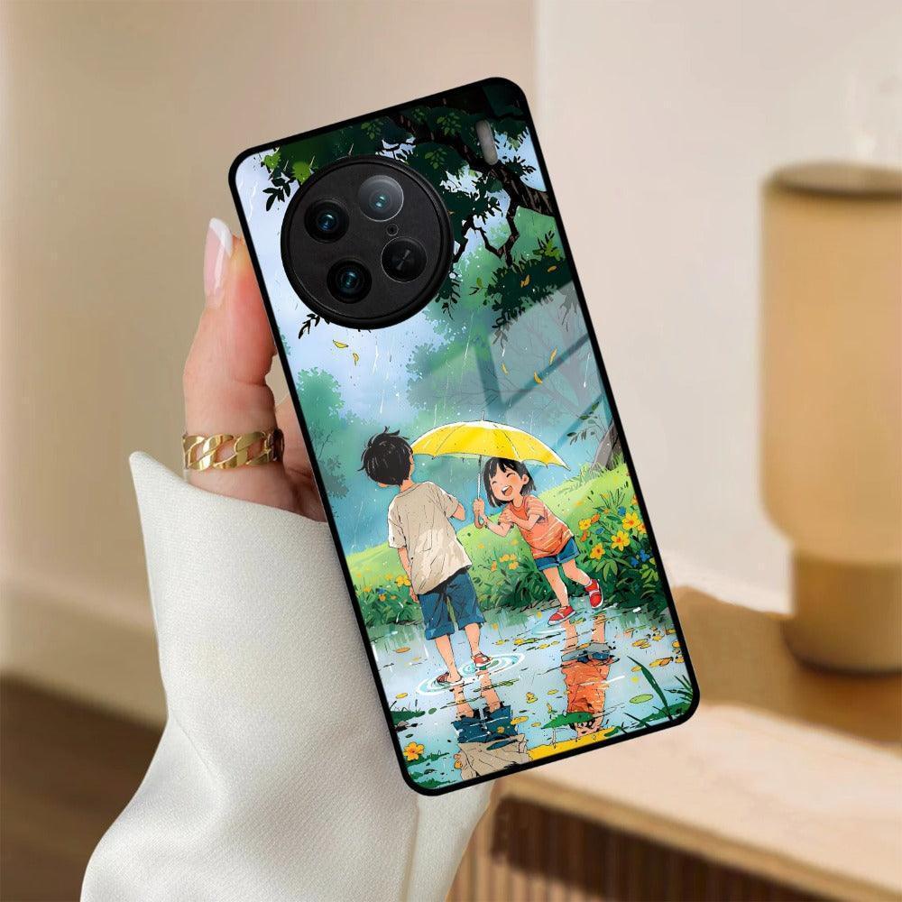 Raindrop Moments Glass Case Cover For Vivo - ShopOnCliQ