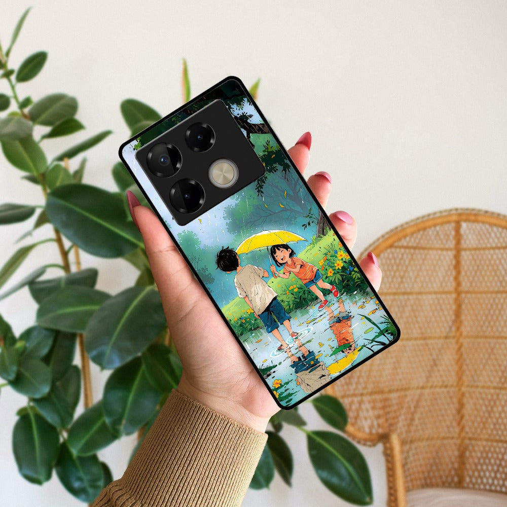 Raindrop Moments Metal Case Cover For Infinix