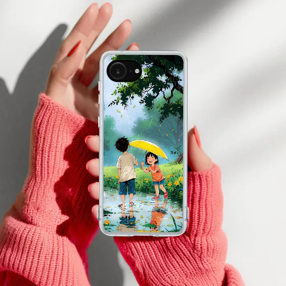 Raindrop Moments Transparent Silicon Case For iPhone 13 Pro