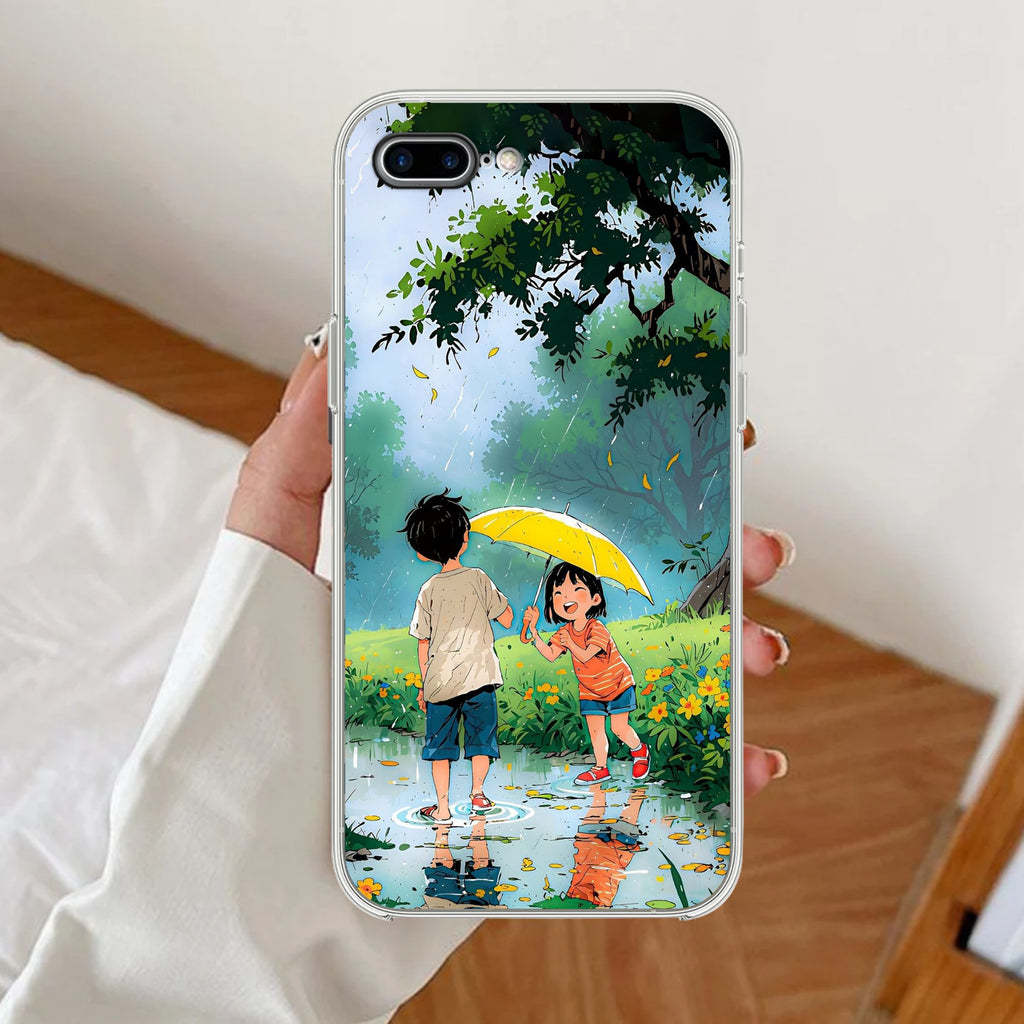 Raindrop Moments Anti Yellow Clear Case For iPhone 7 Plus / iPhone 8 Plus
