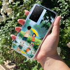 Raindrop Moments Transparent Silicon Case For iQOO Z7s 5G