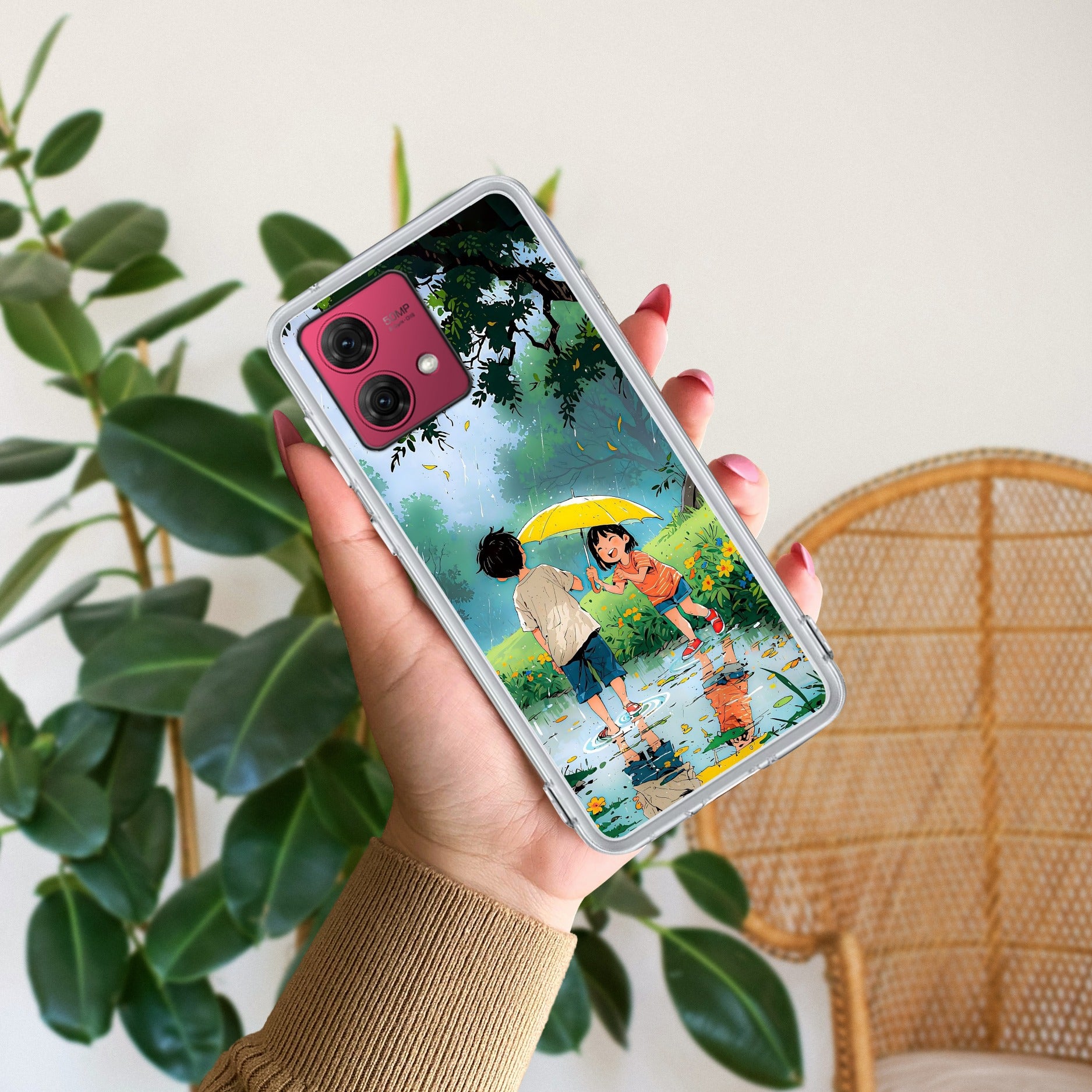 Raindrop Moments Anti Yellow Case For Motorola G84 5G
