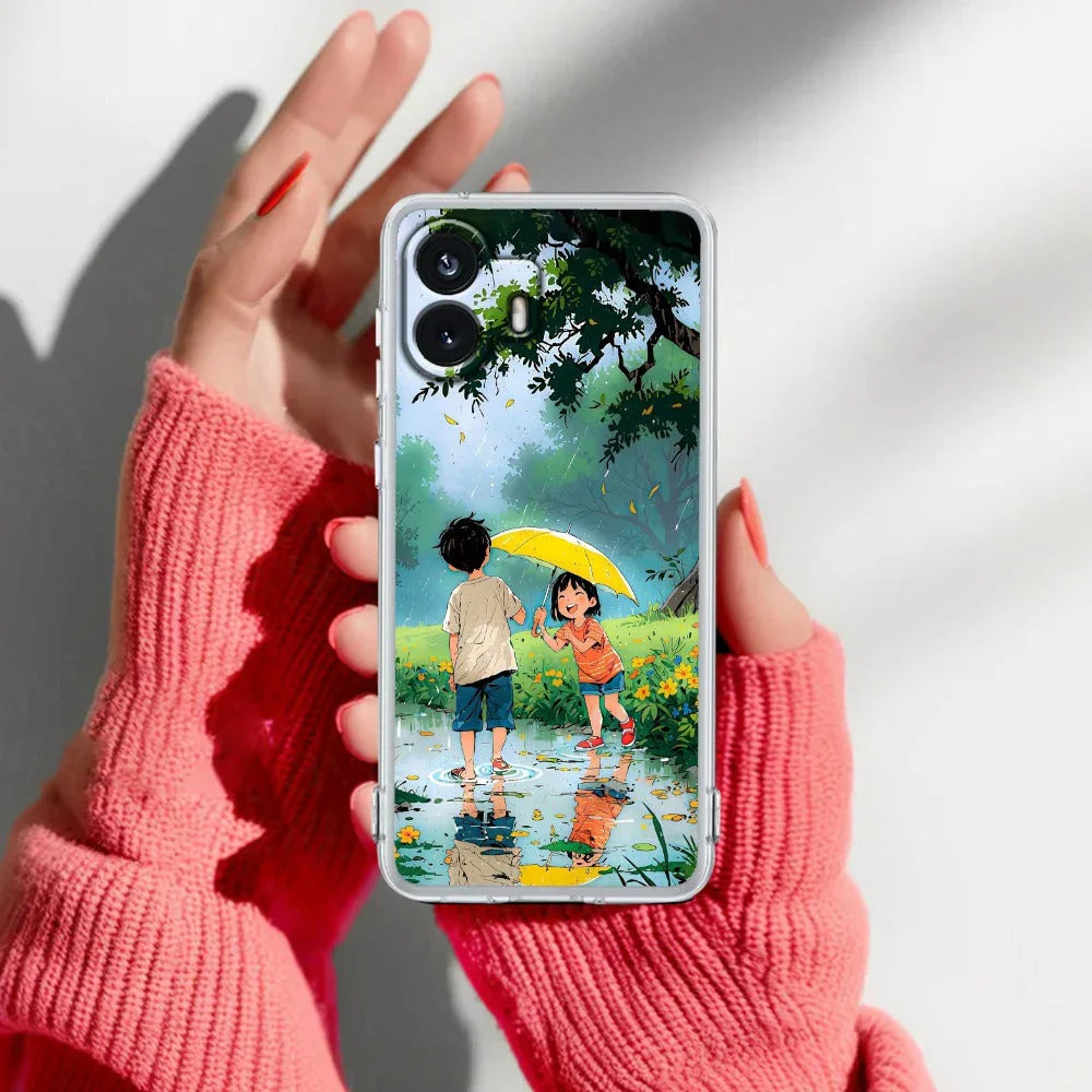 Raindrop Moments Transparent Silicon Case For Nothing - ShopOnCliQ