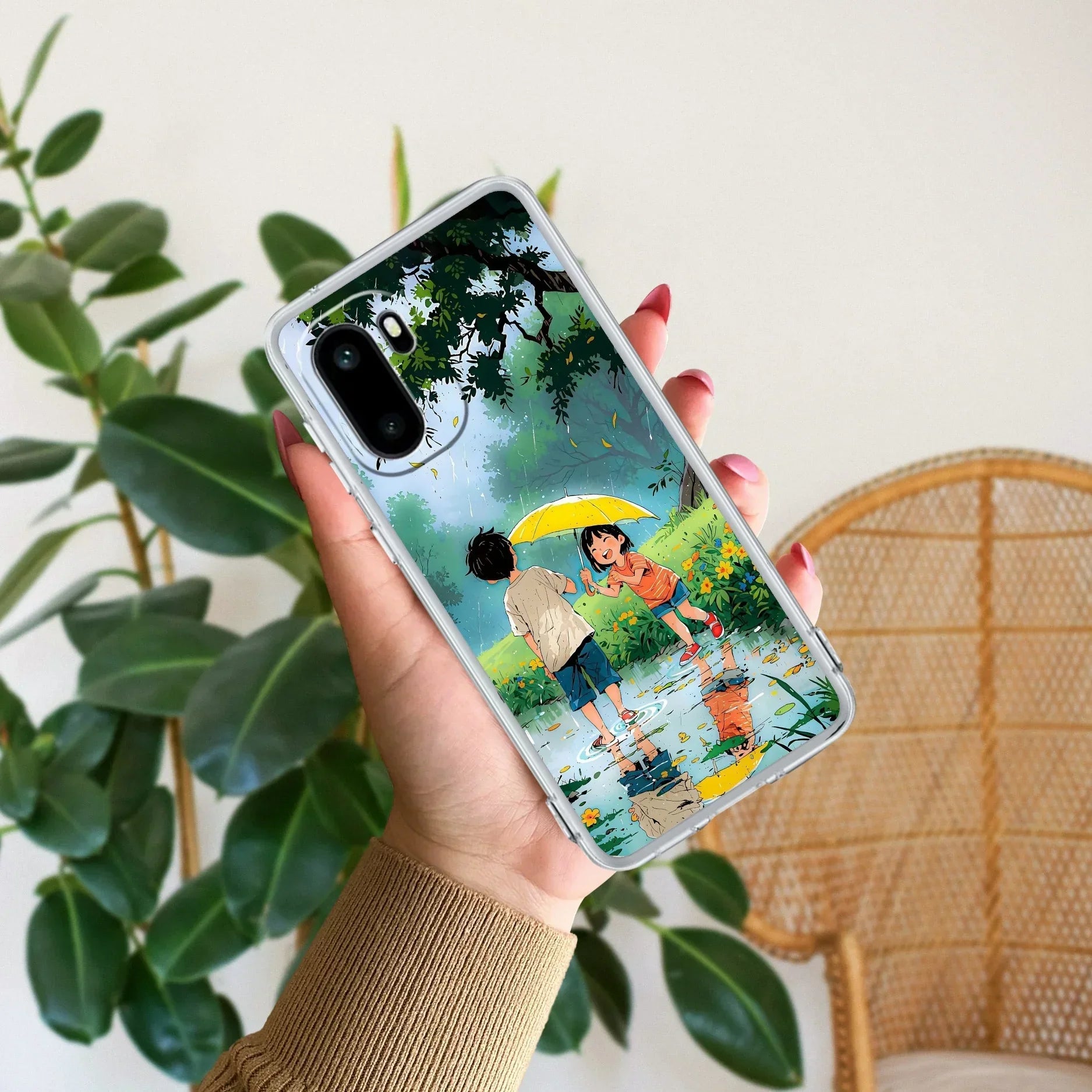 Raindrop Moments Transparent Silicon Case For OnePlus
