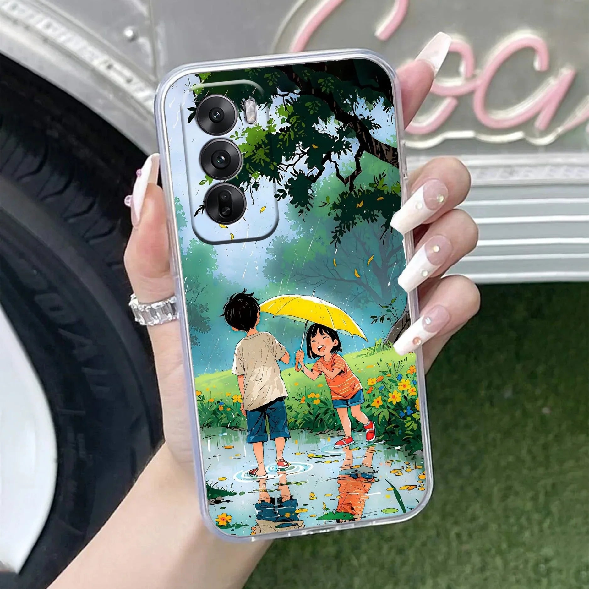 Raindrop Moments Transparent Silicon Case For Oppo - ShopOnCliQ