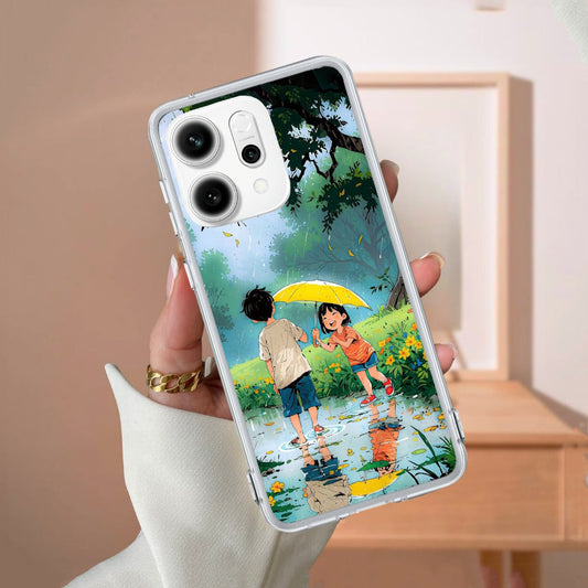 Raindrop Moments Transparent Silicon Case For Oppo