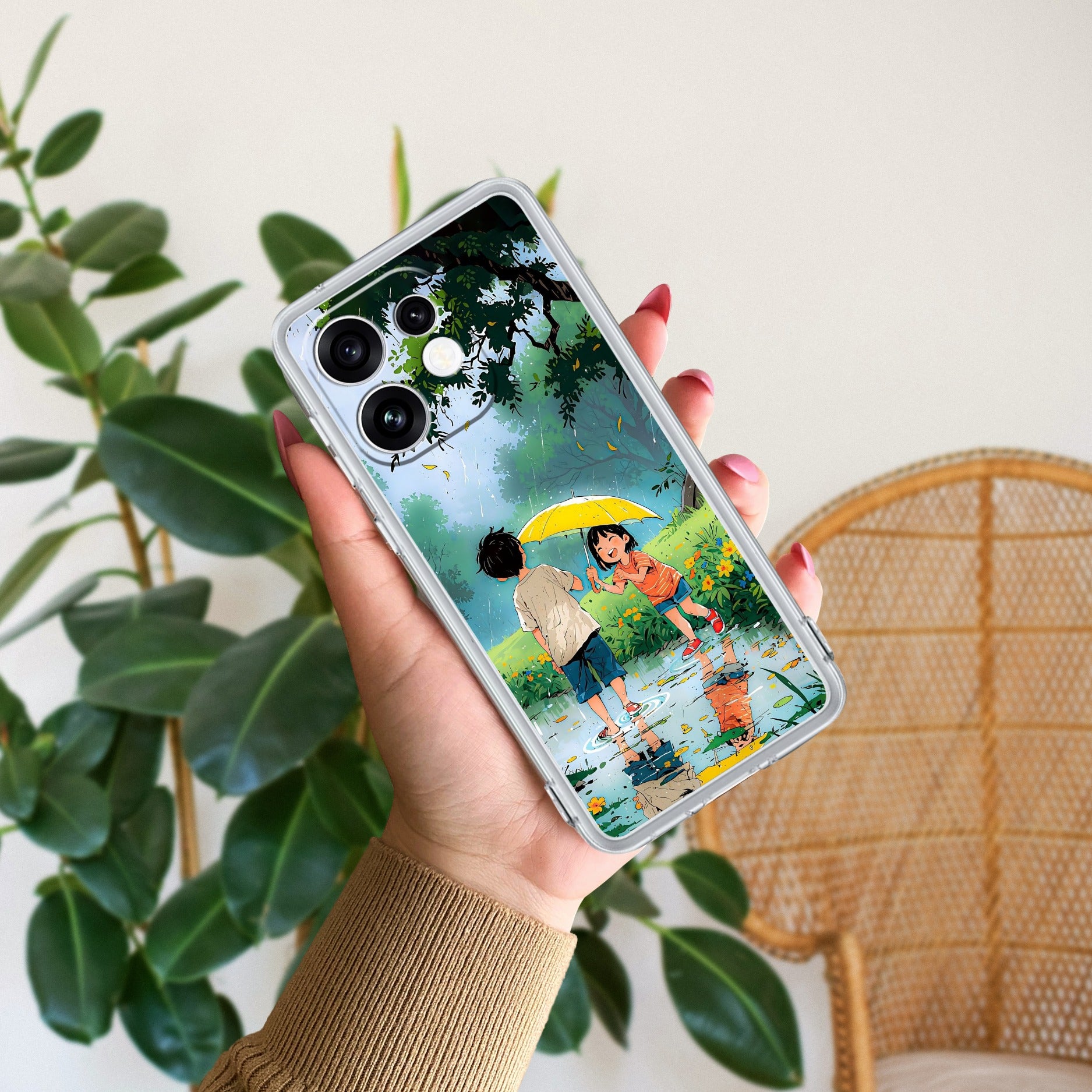 Raindrop Moments Anti Yellow Case For Oppo Reno 16 5G