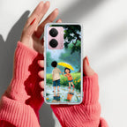 Raindrop Moments Transparent Silicon Case For Realme 12X 5G
