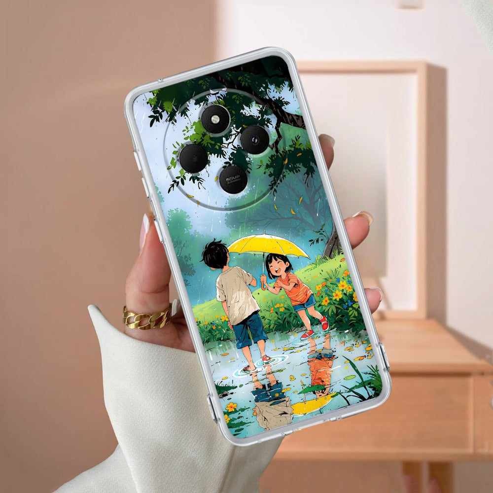 Raindrop Moments Transparent Silicon Case For Redmi/Xiaomi