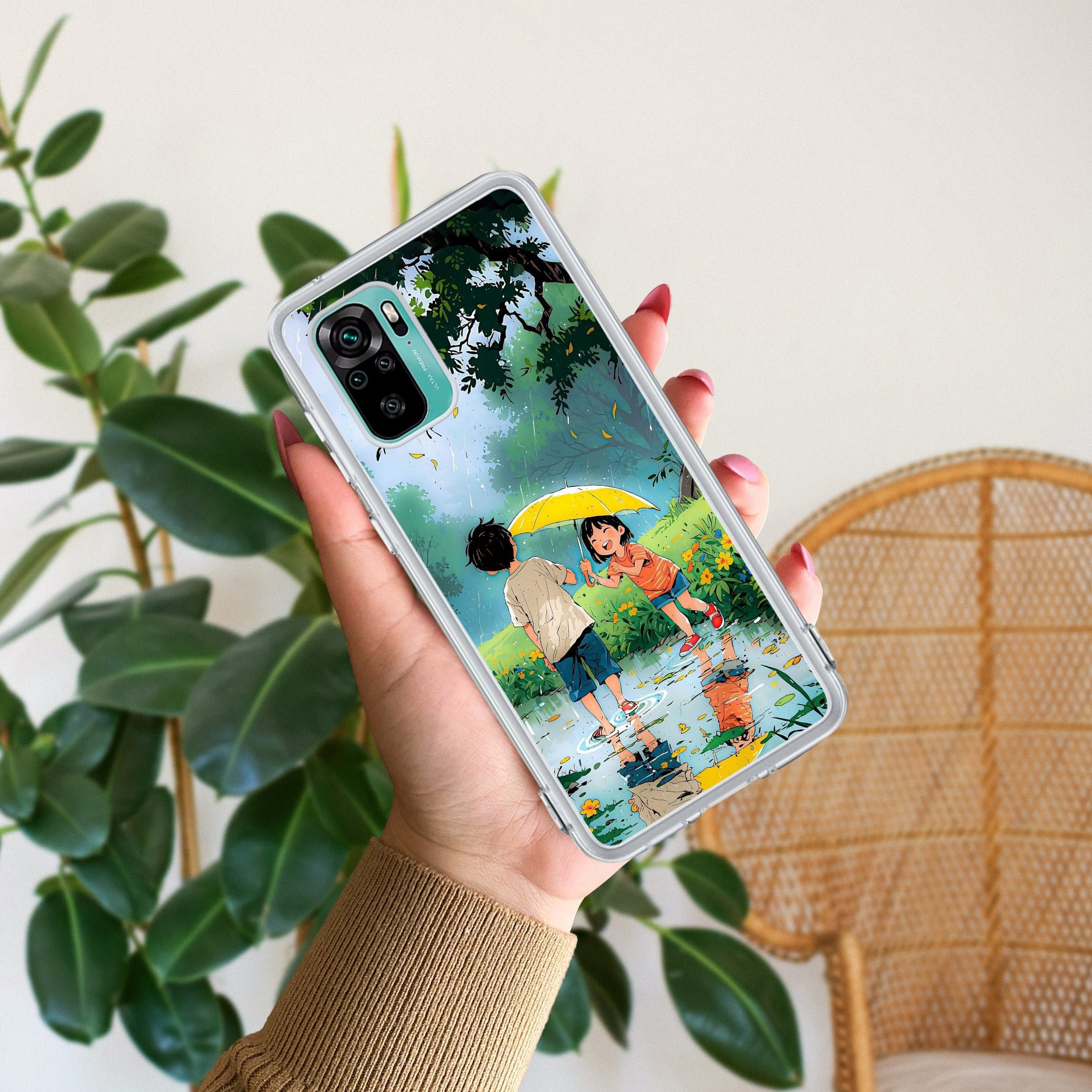 Raindrop Moments Transparent Silicon Case For Redmi Note 10 / 10S