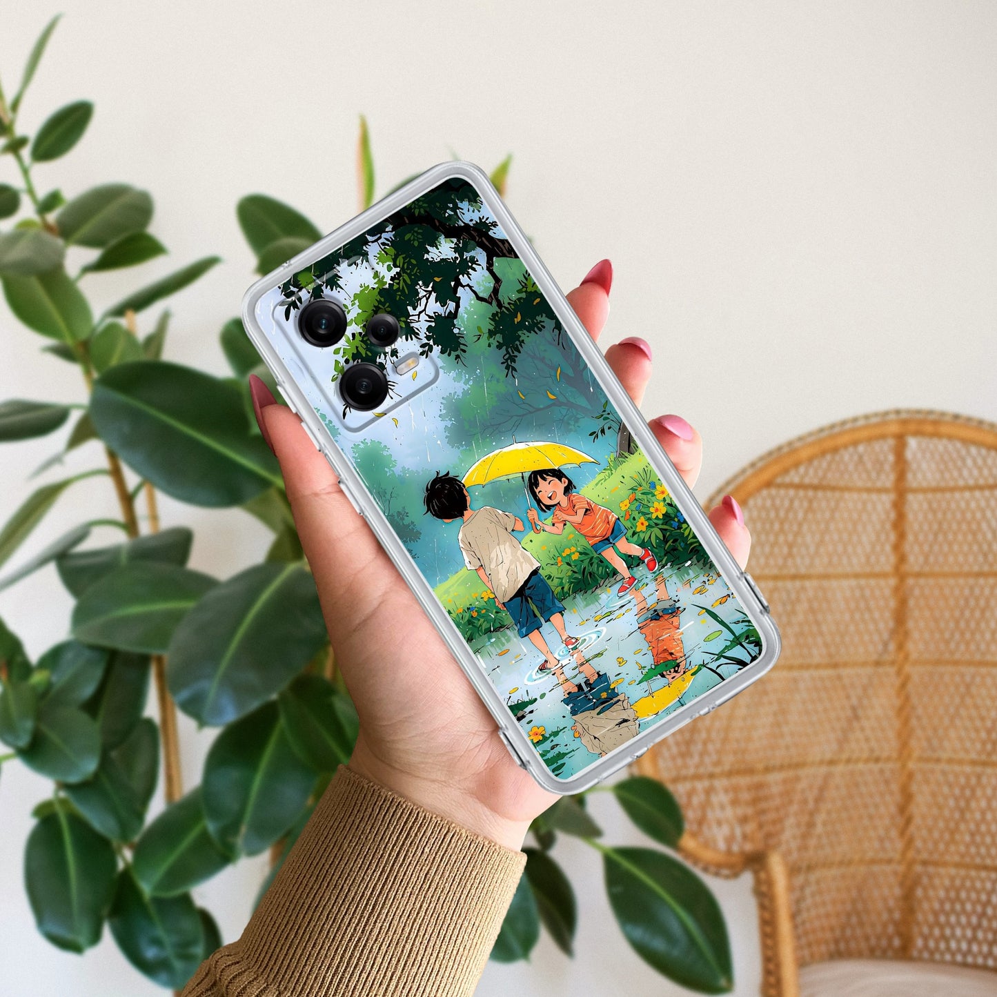 Raindrop Moments Transparent Silicon Case For Redmi/Xiaomi