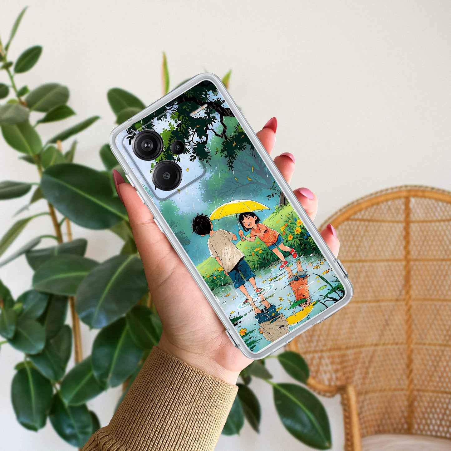 Raindrop Moments Transparent Silicon Case For Redmi/Xiaomi