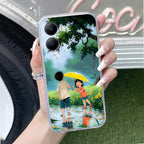 Raindrop Moments Transparent Silicon Case For Vivo T2x 5G