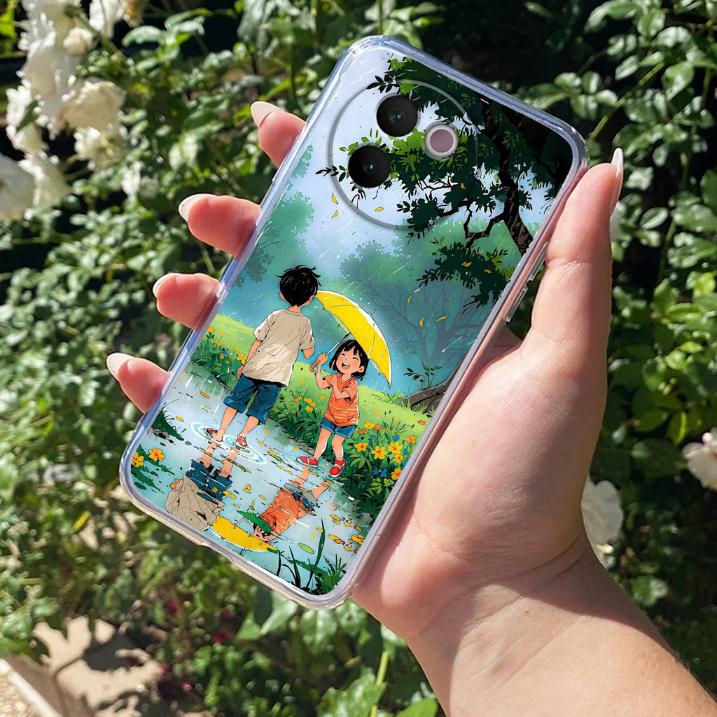 Raindrop Moments Anti Yellow Case For Vivo V30e 5G