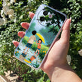 Raindrop Moments Transparent Silicon Case For Vivo V30e 5G