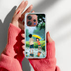 Raindrop Moments Transparent Silicon Case For Vivo V23 5G