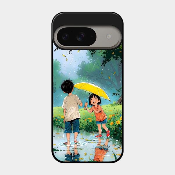 Raindrop Momentss Glossy Metal Case Cover For Google Pixel 9 5G