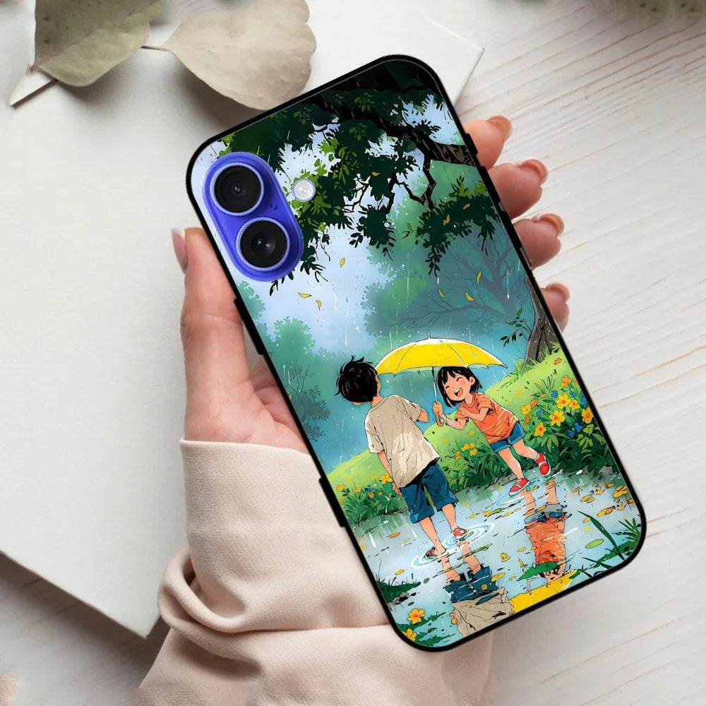 Raindrop Moments Glossy Metal Case Cover For iPhone - ShopOnCliQ
