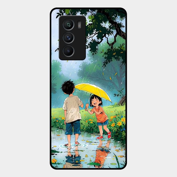Raindrop Momentss Glossy Metal Case Cover For Iqoo 9 Se 5G