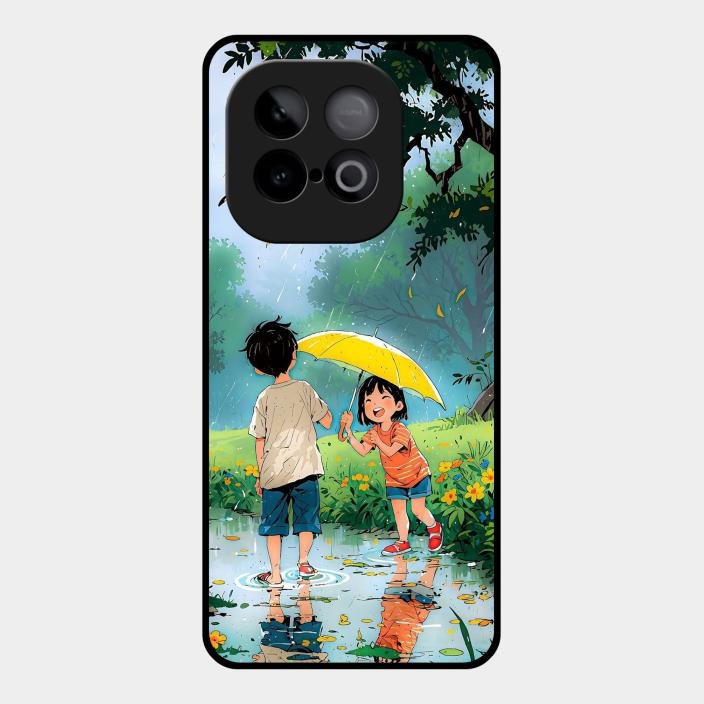 Raindrop Momentss Glossy Metal Case Cover For Iqoo Neo 10 5G