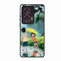 Raindrop Momentss Glossy Metal Case Cover For Motorola Edge 50 Fusion 5G
