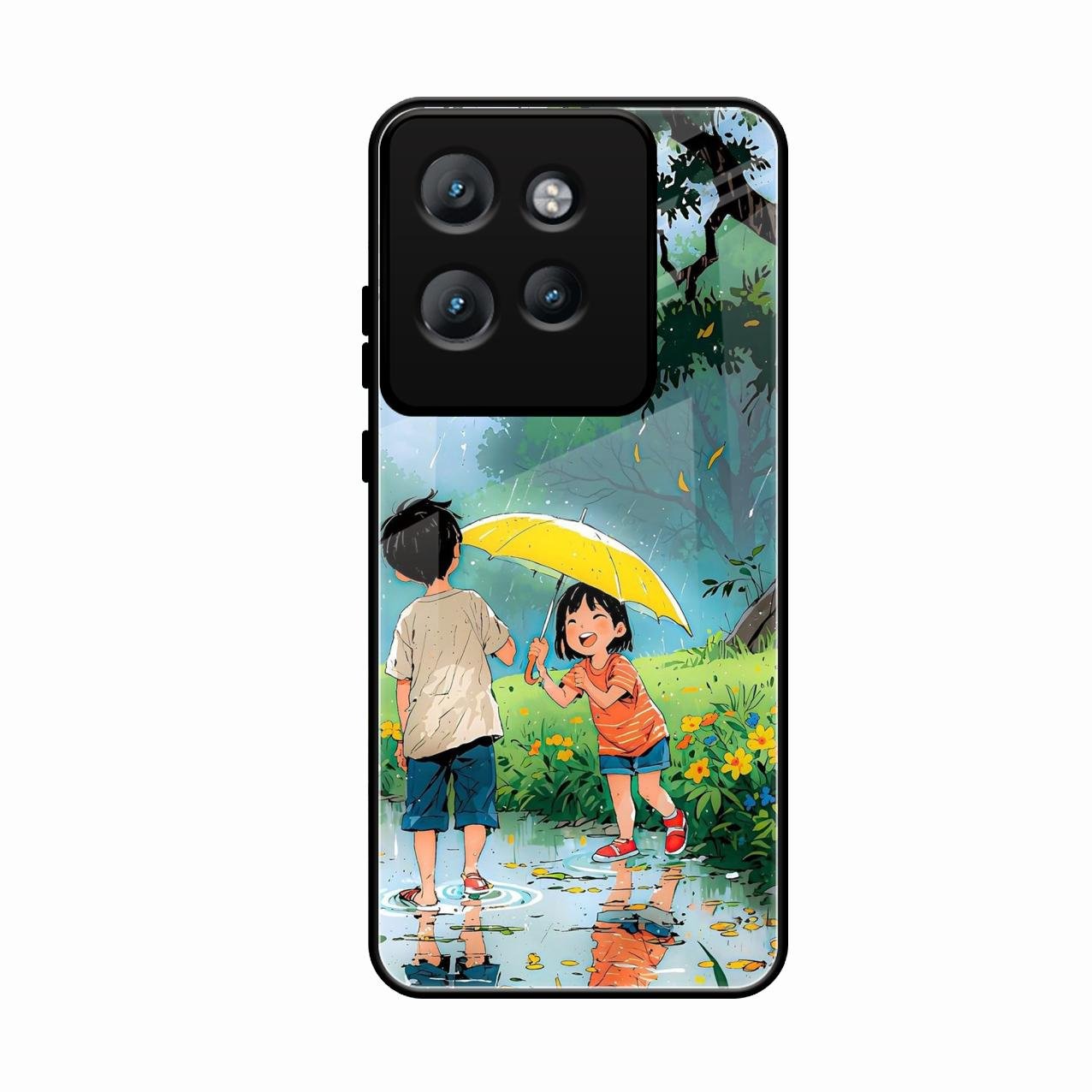 Raindrop Momentss Glossy Metal Case Cover For Motorola Edge 50