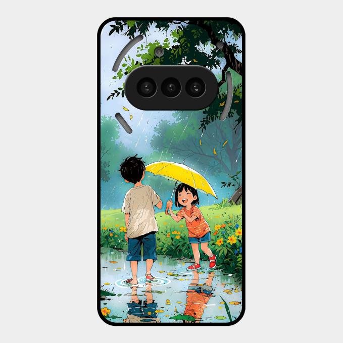 Raindrop Momentss Glossy Metal Case Cover For Nothing Phone 3A 5G
