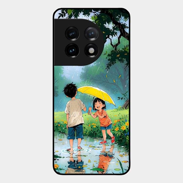 Raindrop Momentss Glossy Metal Case Cover For Oneplus 11 5G