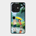Raindrop Momentss Glossy Metal Case Cover For Oppo A3X 5G