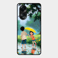 Raindrop Momentss Glossy Metal Case Cover For Oppo A58