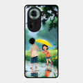 Raindrop Momentss Glossy Metal Case Cover For Oppo Reno 11 5G