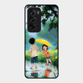 Raindrop Momentss Glossy Metal Case Cover For Oppo Reno 12 5G
