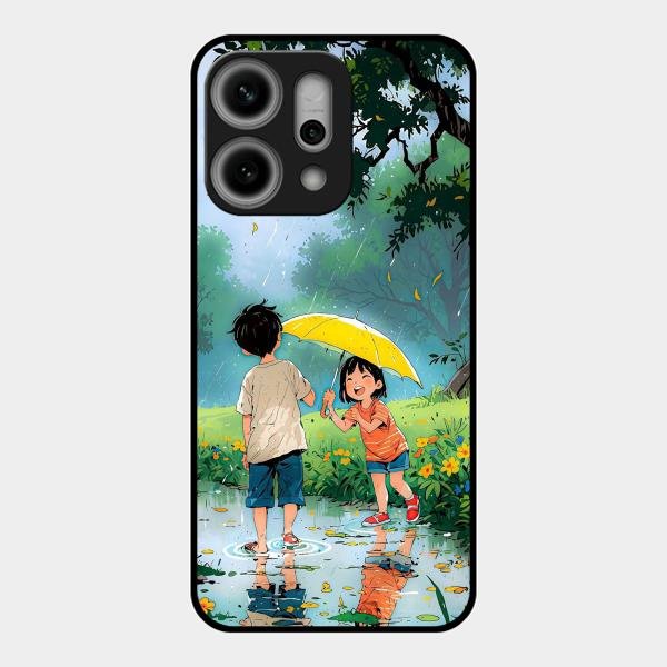 Raindrop Momentss Glossy Metal Case Cover For Oppo Reno 14 Pro 5G