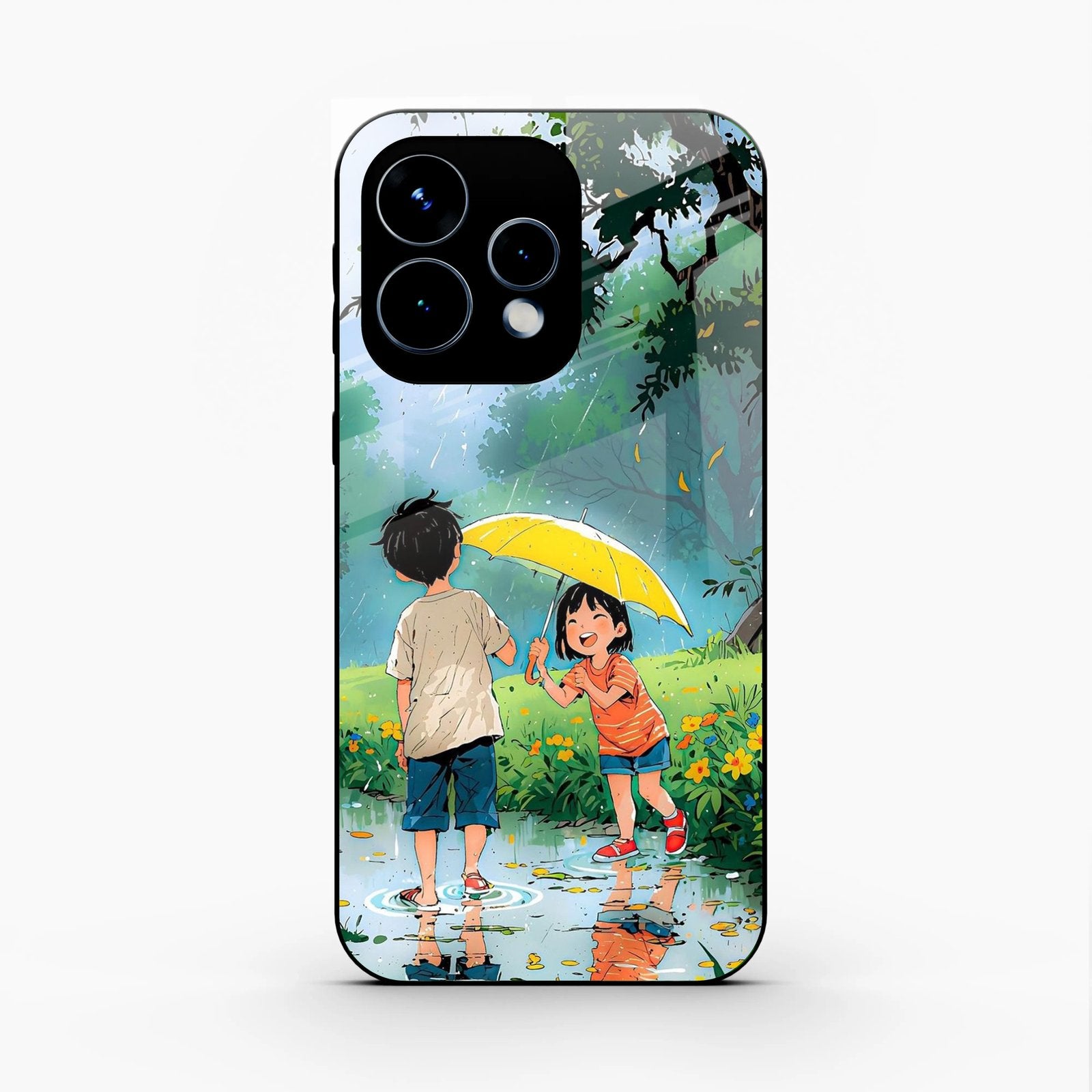 Raindrop Momentss Glossy Metal Case Cover For Oppo Reno 15 5G