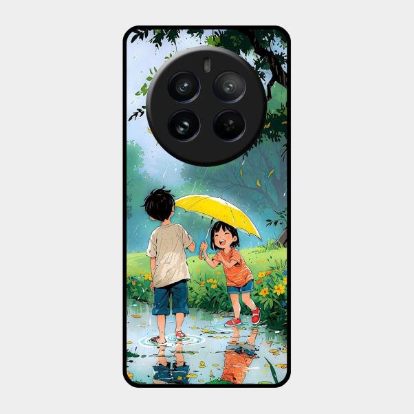 Raindrop Momentss Glossy Metal Case Cover For Realme 12 Pro 5G