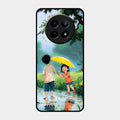 Raindrop Momentss Glossy Metal Case Cover For Realme 12X 5G